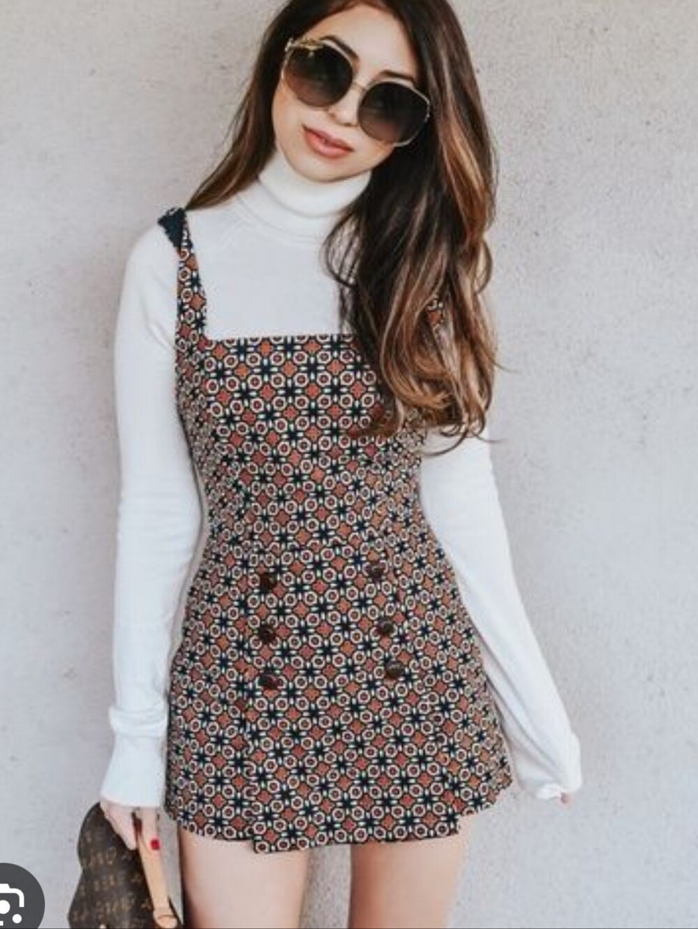 NEW Urban Outfitters BDG Daley Corduroy Retro 60s Geometric Skirt Romper XS - Picture 3 of 15